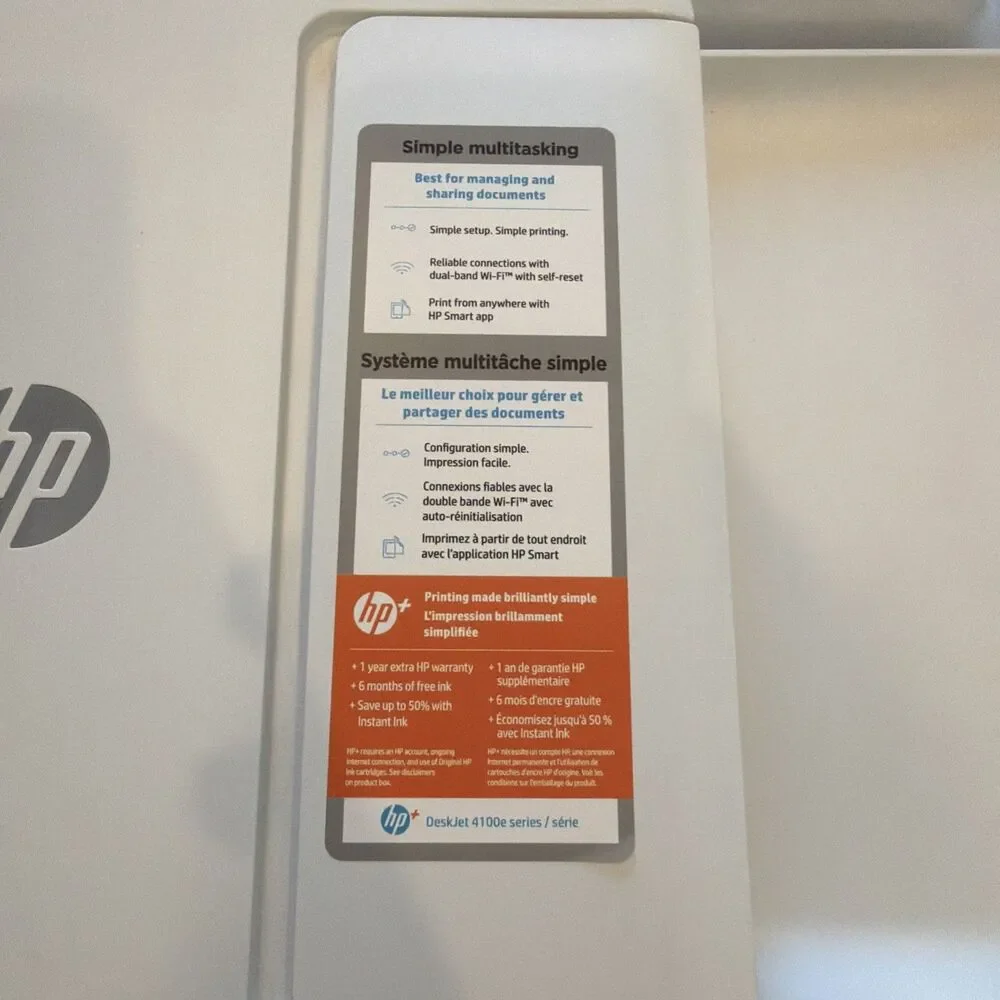 HP DeskJet 4155e All-in-One Wireless Color Inkjet Printer Scanner Copier Tested